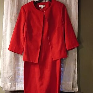 Elegant Red Dress Set